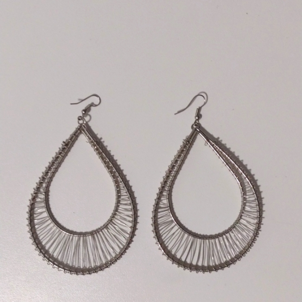 Silver earrings